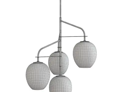 Odyssey 4 Light Pendant Light Low-poly 3D model