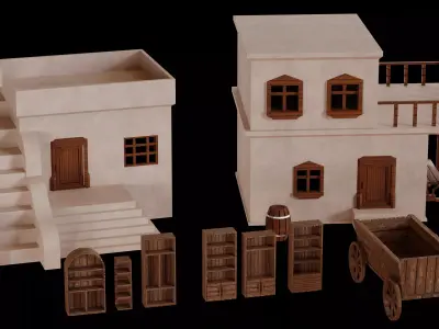 Desert Pack - Game Ready Asset Low-poly 3D model