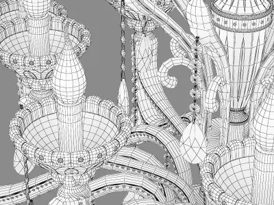 698212 Alzata Osgona Chandelier 3D model