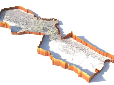 Monterrey City Mexico 3D model purchase
