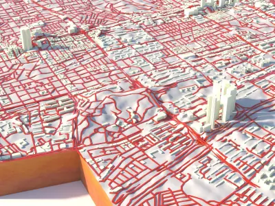 Gangnam District Seoul South Korea 3D model
