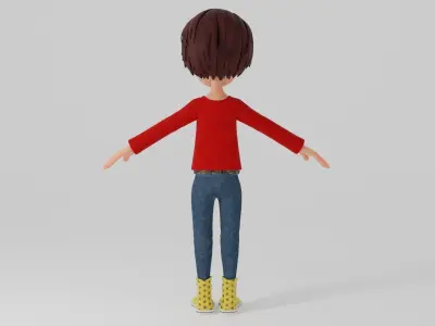 Cartoon Boy 3D model
