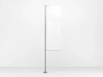 Street Flag 3D model