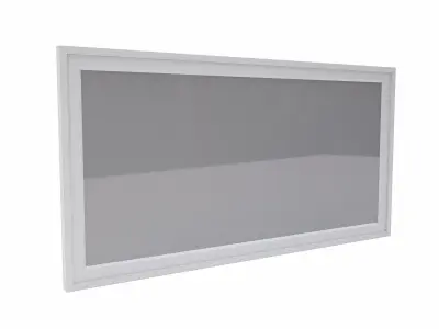 Rectangular window lowpoly 3d model Free low-poly 3D model