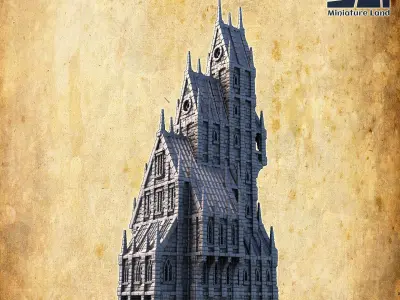 Imperial Manor Tabletop Terrain 28 MM 3D print model