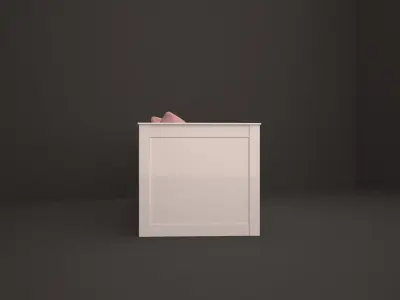 bench daybed with drawers 3D model