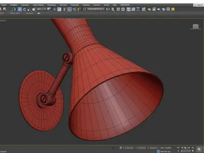 Liam Small Articulating Sconce Low-poly 3D model