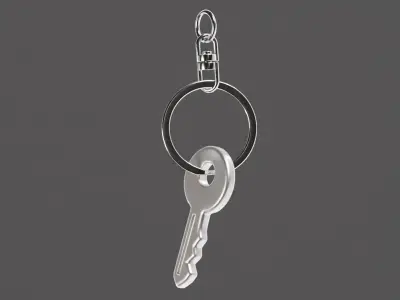 Key ring Low-poly 3D model