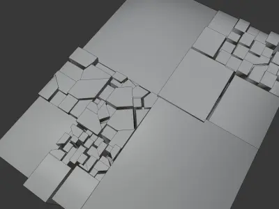 Ancient Cube - Sci - Fi 4K - Ultra Quality Game Ready Model Low-poly 3D model