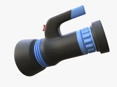 Flashlight 3D model 8