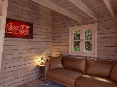 Weekender Loft 3D Model ready to be rendered and study 3D model