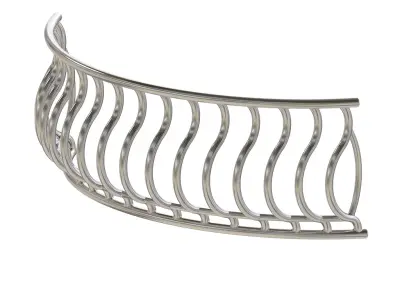 Exquisite Balcony Rail 3D print model
