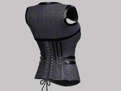 Corset v3 Low-poly 3D model