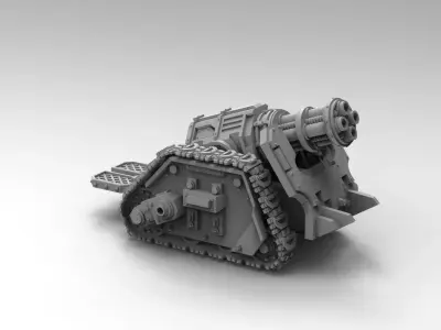 Legion Longsword with Quadruple Mortar 3D print model