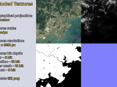 Qingyang China City Landscape 3D Model 3D model