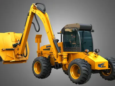 MowerMax Boom Mower 3D model