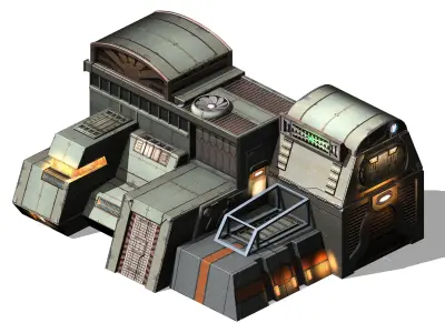 Space-Arsenal futuristic space station 3D model