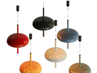 Nexia Porte Suspended Lamp In 6 Colors 3D model