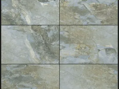 Yurtbay Seramik Key Stone Blue 400x600 3D model