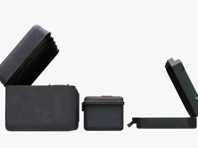 Old Dirty Full Detailed Toolbox Low-poly 3D model