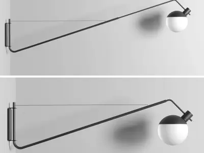 Grupa Baluna collection Black  Light wall light 3D model