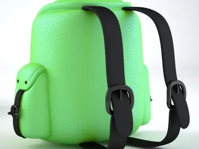Back Pack Green 3D model