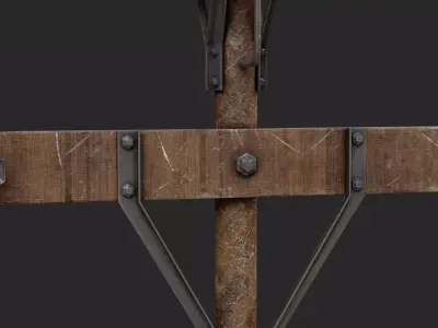 Light Pole Game Ready Model Low-poly 3D model