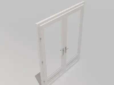 Double Door Glass 3D model