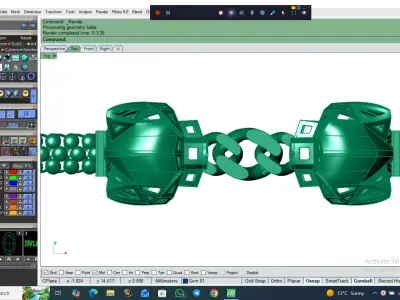 Light Weight Panter Bracelet 8 gr 3D print model