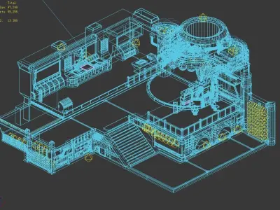 Crystal Palace - Repair Factory Interior 3D model