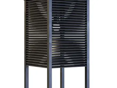 Ocean Cay Shutters Floor Lamp 3D model