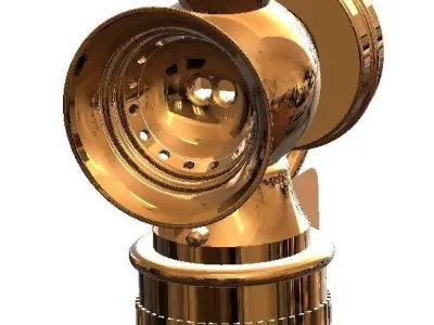 Carburette Headlight Bicycle Lamp 3D print model