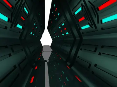 Sci Fi tunnel 3D model