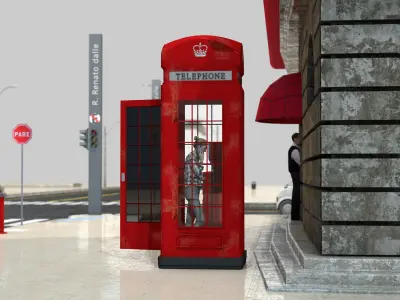 teleplone ingles 3D model