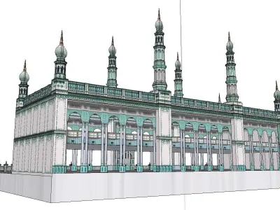 Architecture-Religion-God-Culture-Temple-022 mosque 3D model