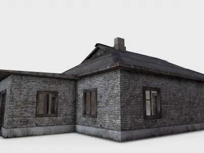 3D  Old House 07 Low-poly 3D model