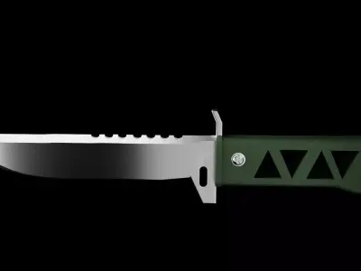 XENOHUNTER KNIFE Low-poly 3D model