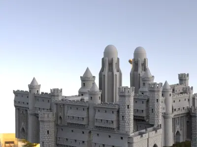 Castle Medieval Mid Size 3D model