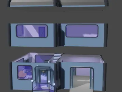 Futuristic Home 3D model