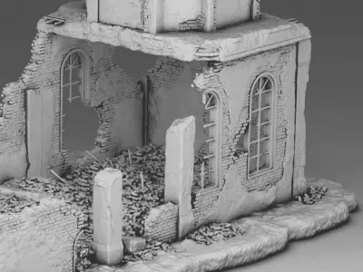 Ruined Church 3D print model