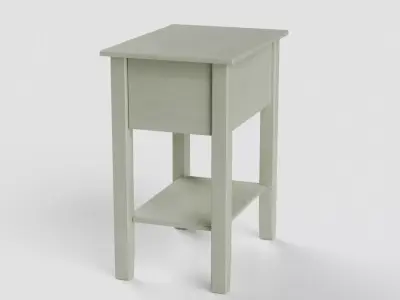 Bedside Table Low-poly 3D model