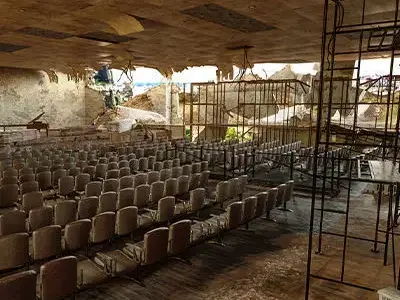 Damaged Theater 3D model