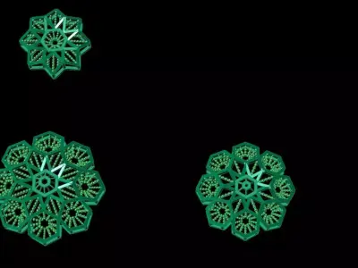 Pendant Set 8 egyptian ornaments 3D print model