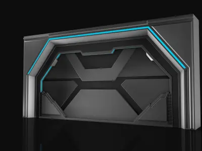  Sci Fi Door 3D model