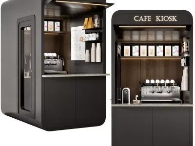 Cafe Kiosk NO40 A 3D model