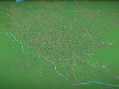 Shymkent city 3D model