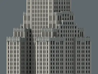 Park Plaza Hotel 3D print model