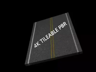 Realistic PBR ASPHALT ak titleable Texture