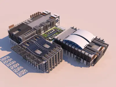 0036 - Art Center - 2021 - 01 - Design 05 - 2D Plans - 3D Files 3D model