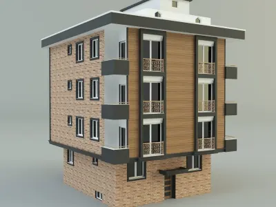 building 13 house model 3D model